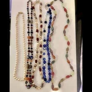 Five necklaces for women different size & color